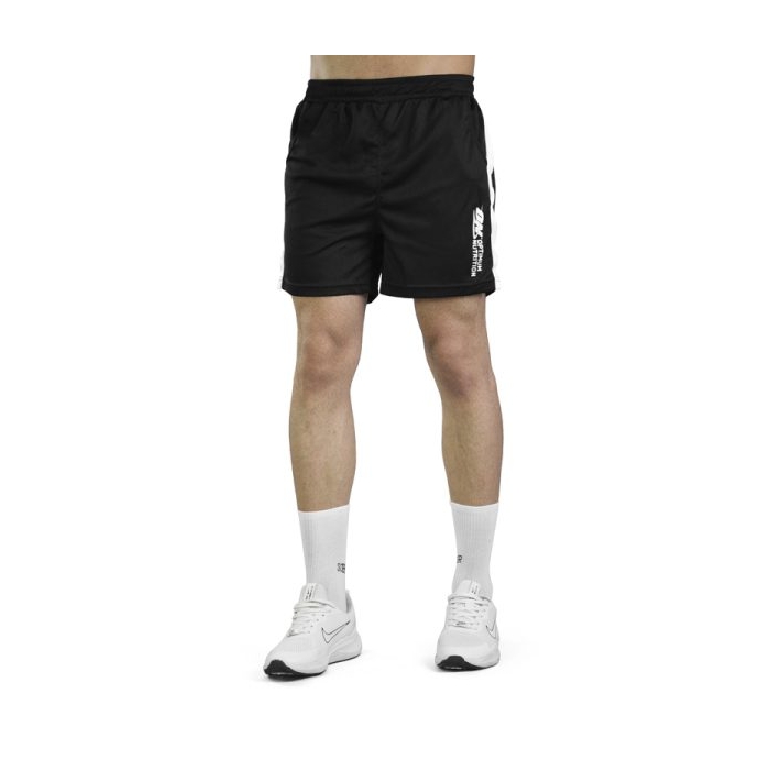 شلوارک ورزشی مردانه اوپتیموم نوتریشن مدل PY-9912 مشکی نوار سفید