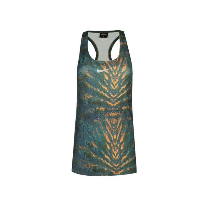 تاپ ورزشی زنانه نایکی مدل MuB-195 رگه نارنجی