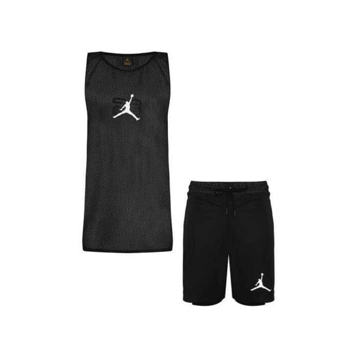 ‫‫ست رکابی و شلوارک ورزشی مردانه جردن مدل PB-1411 مشکی