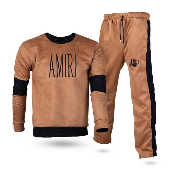 ست بلوز و شلوار مردانه Amiri_Mustard مدل 2983