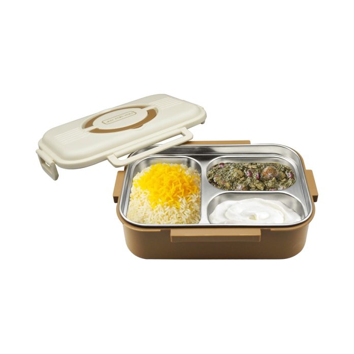 ظرف غذا لانچ باکس مدل ۳Box-Joy ظرفیت ۱۰۰۰ میلی لیتر