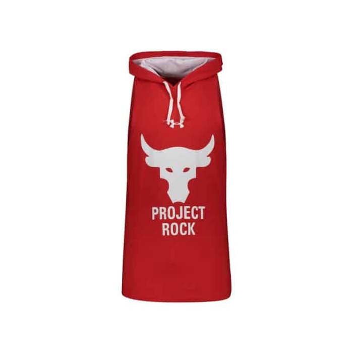 رکابی کلاهدار ورزشی مردانه آندر آرمور مدل PY-PROJECT ROCK BAND قرمز