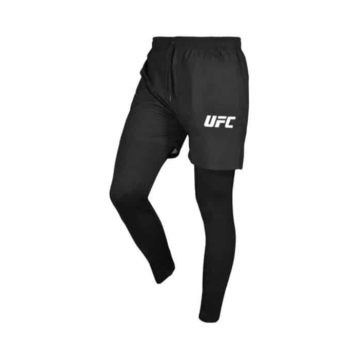 لگ و شلوارک سرهمی مردانه ریباک مدل HS-UFC مشکی