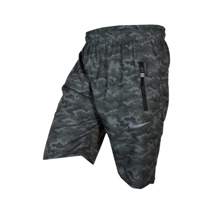 شلوارک ورزشی مردانه نایکی مدل MuB-188 چریکی پیکسلی سبز طوسی