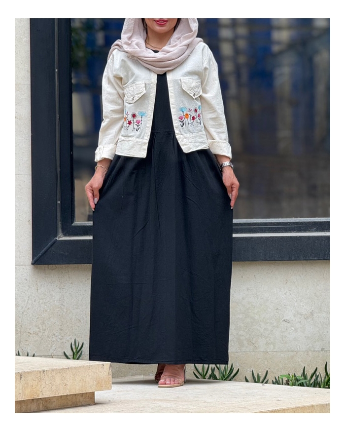 کت سارافون گلدوزی نچرال 7023
