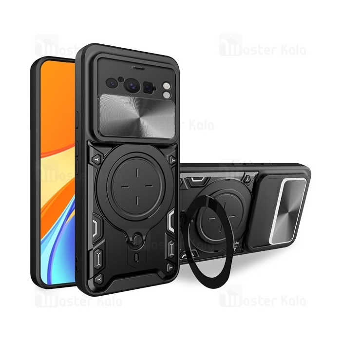 قاب ضد ضربه مگنتی گوگل Google Pixel 8 Pro Magnetic Support Case دارای محافظ دوربین