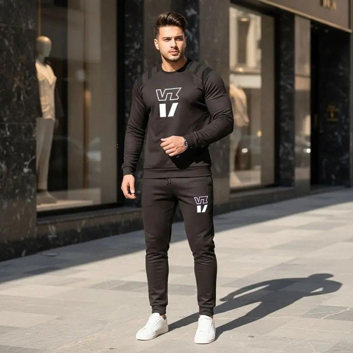 ست بلوز و شلوار مردانه VZ-Borwn مدل 2956