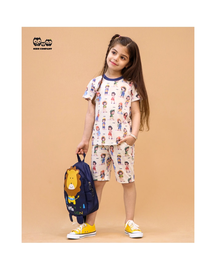 تیشرت شلوارک چاپی CUTE KIDS NZDE