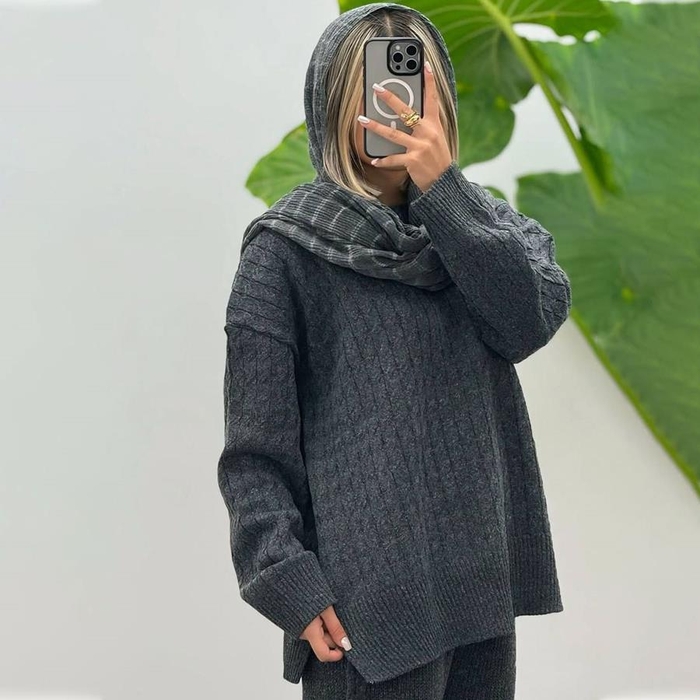 ست بافت بلوز و شلوار زنانه Gloria_Ch مدل 3722