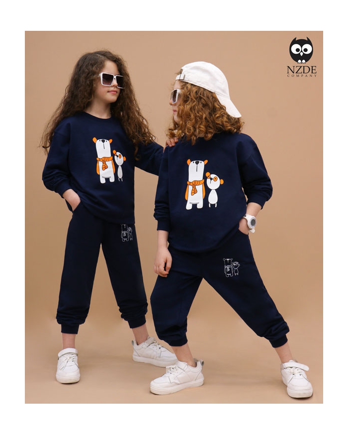 بلوز شلوار بگ استایل خرس قطبی NZDE