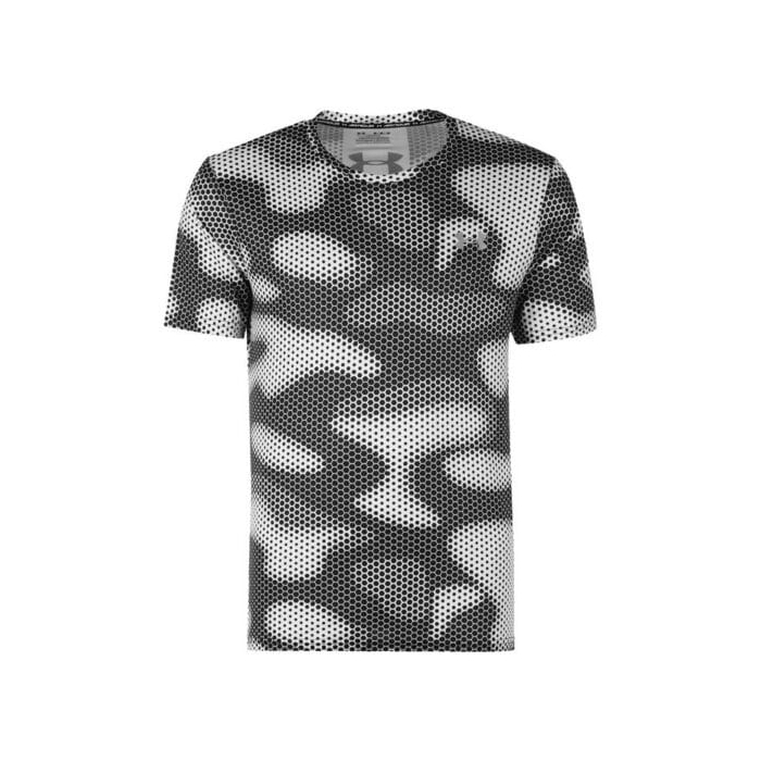 تیشرت ورزشی مردانه آندر آرمور مدل HeatGear-3940 چریکی سفید