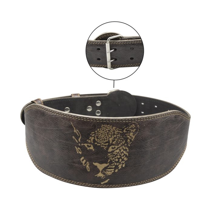 کمربند بدنسازی لیپارد عرض سگک ۶cm مدل ELM-404C0411 سگکی قهوه ای