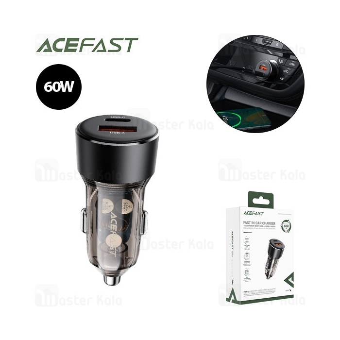 شارژر فندکی ایس فست ACEFAST B12 Fast Charger توان 60 وات