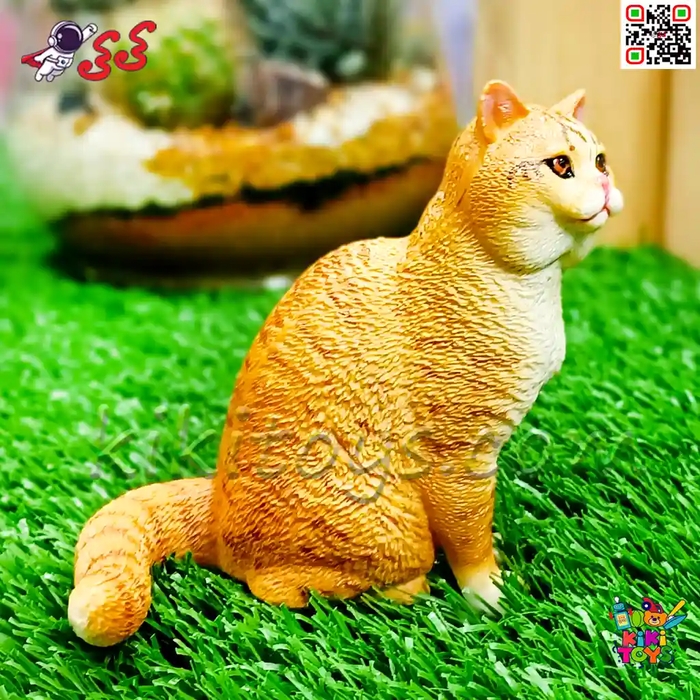 فیگور حیوانات ماکت گربه نشسته اسباب بازی Fiquer of cat 3132