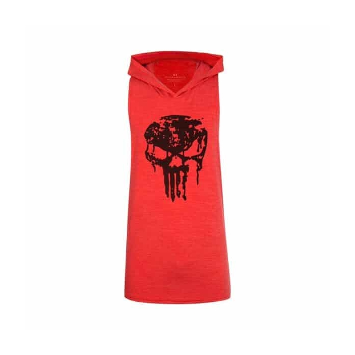 ‫رکابی کلاهدار ورزشی مردانه آندر آرمور مدل پانیشر PY- KACH2 سرخابی