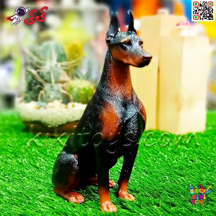 فیگور حیوانات ماکت سگ دوبرمن اسباب بازی 1477 Doberman fiqure