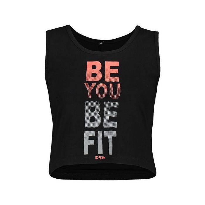 نیم تنه ورزشی زنانه مدل BE YOU مشکی