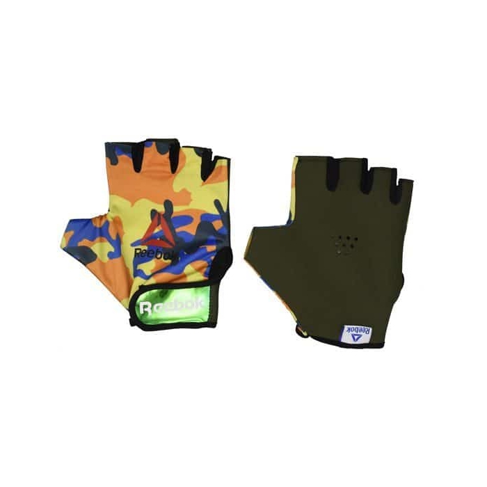 ‫دستکش بدنسازی زنانه ریباک مدل GDS طرح چریکی‫‫