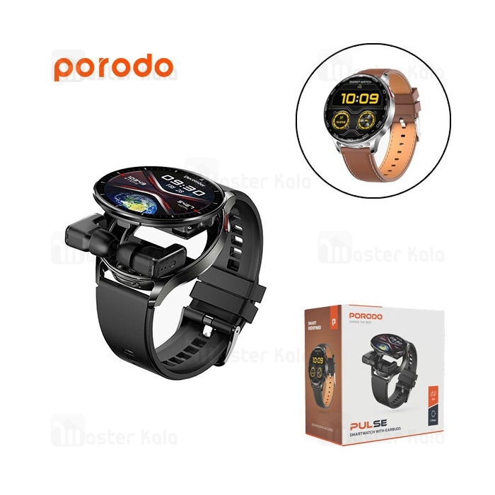 ساعت هوشمند و هندزفری بلوتوث پرودو Porodo Pulse Smartwatch With Earbuds