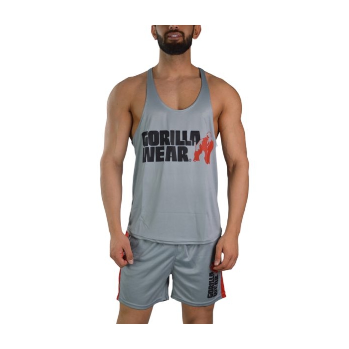 ست رکابی و شلوارک ورزشی مردانه گوریلا مدل PY-1J540 طوسی