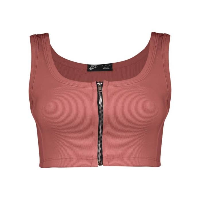 نیم تنه ورزشی زنانه زیپ دار نایک مدل mub-1011 عنابی