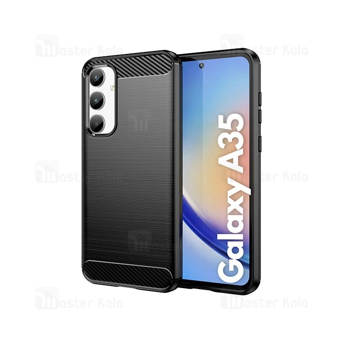 قاب فیبر کربنی سامسونگ Samsung Galaxy A35 Rugged Armor Fiber Carbon