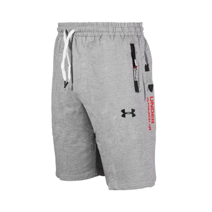 شلوارک ورزشی مردانه آندر آرمور مدل S-123 طوسی روشن