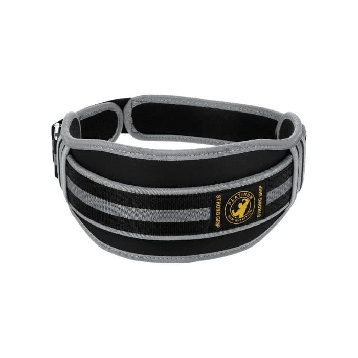 کمربند ورزشی پلاتینیوم مدل GYM-NUT چسبی طوسی