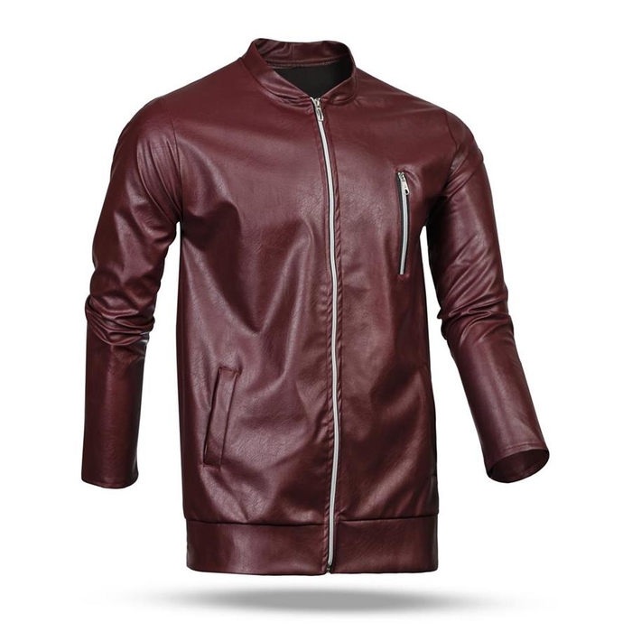 کاپشن چرم مردانه Crimson مدل 3703