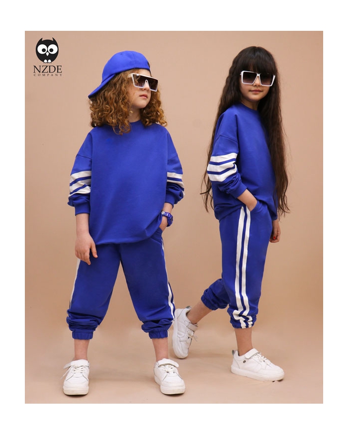 بلوز شلوار بگ استایل نوار ورزشی NZDE