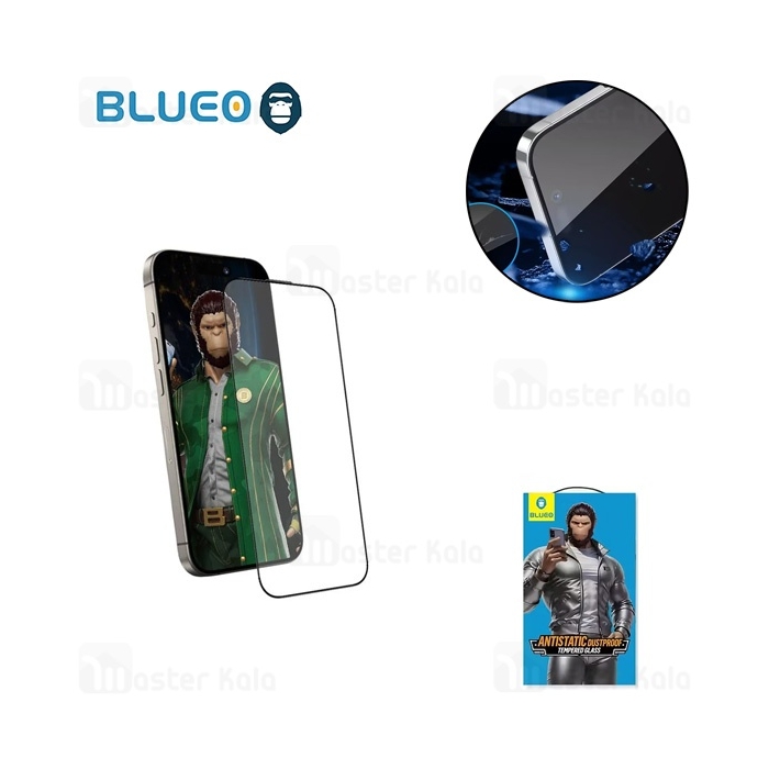 گلس تمام صفحه تمام چسب بلوئو Apple iPhone 16 Pro Max Blueo Anti Static HD