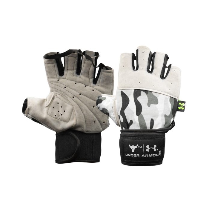 دستکش بدنسازی مردانه آندر آرمور مدل GDS-402M1075 چریکی طوسی