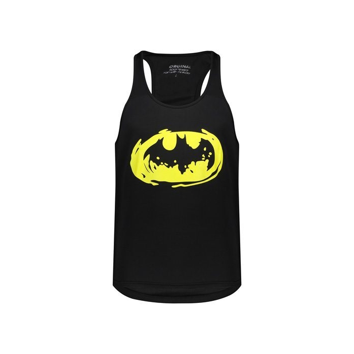 رکابی بدنسازی مردانه سوپرهیرو مدل PY-KACH طرح بتمن مشکی