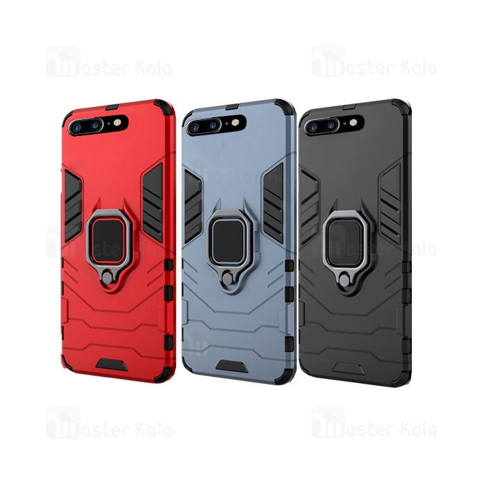 گارد ضد ضربه انگشتی آیفون Apple iPhone 7 Plus / 8 Plus Black Panther KEYSION Armor Ring Case
