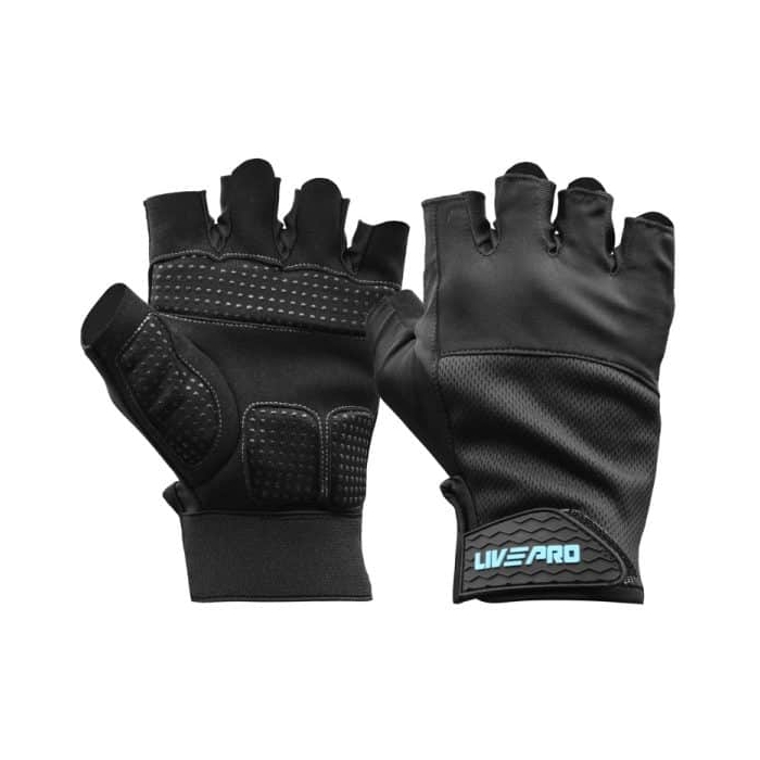 دستکش بدنسازی لایو پرو مدل LP8260 مشکی