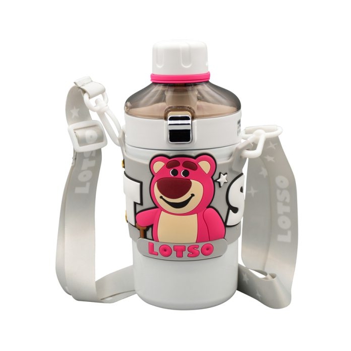 بطری و تراول ماگ دیزنی بچگانه مدل Lotso ظرفیت ۰.۵ لیتر