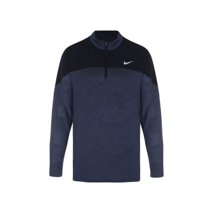 استرج ورزشی نیم زیپ نایک مدل CHK-524 چریکی آبی