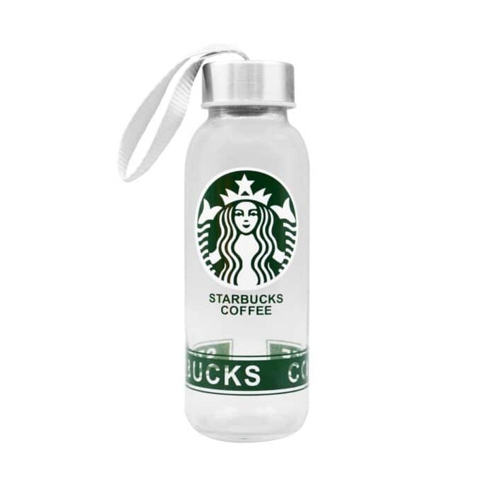 فلاسک استارباکس مدل Coffee شیشه ای ظرفیت ۰.۳ لیتر