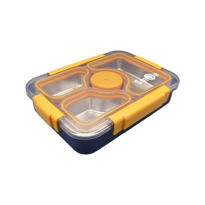 ظرف غذا لانچ باکس مدل ۴Box-Continent ظرفیت ۹۵۰ میلی لیتر