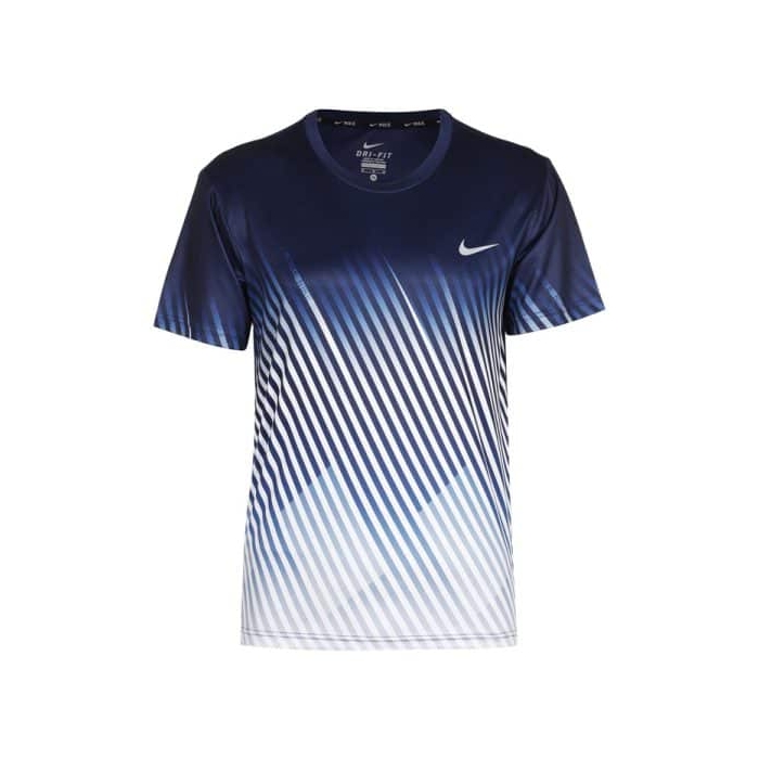 تیشرت ورزشی مردانه نایک مدل Dri Fit-1644 سرمه‌ای