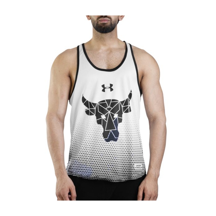 رکابی ورزشی مردانه آندر آرمور مدل Rock PY-1H315 سفید