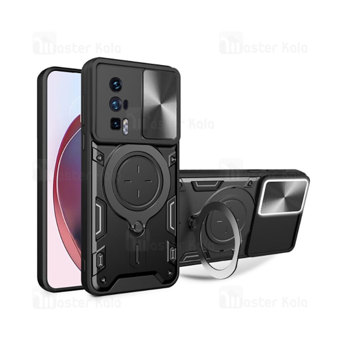 قاب ضد ضربه مگنتی Xiaomi Poco F5 Pro / Redmi K60 Magnetic Support Case دارای محافظ دوربین