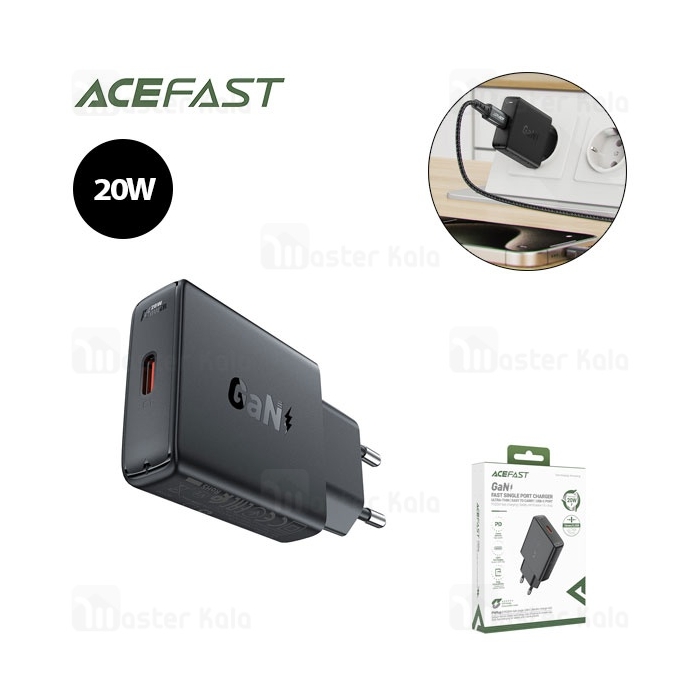 شارژر دیواری ایس فست ACEFAST A65 PD20W GaN Fast Charger توان 20 وات