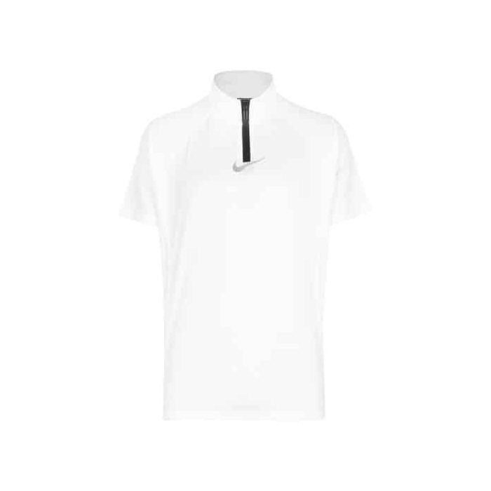 تیشرت ورزشی نیم زیپ مردانه نایک مدل mub-3912 سفید