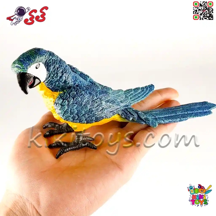 فیگور حیوانات ماکت طوطی ماکائو آبی طلایی 2594 Fiqure Parrot Macaw