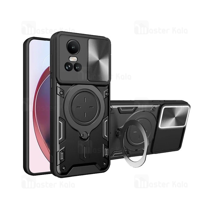 قاب ضد ضربه مگنتی اوپو Oppo Reno 10 5G / Reno 10 Pro Magnetic Support Case دارای محافظ دوربین