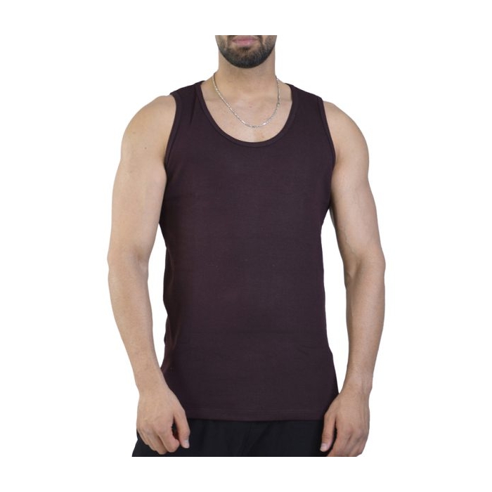 رکابی تنک تاپ کبریتی مردانه کچ مدل ۴B0233 بادمجانی