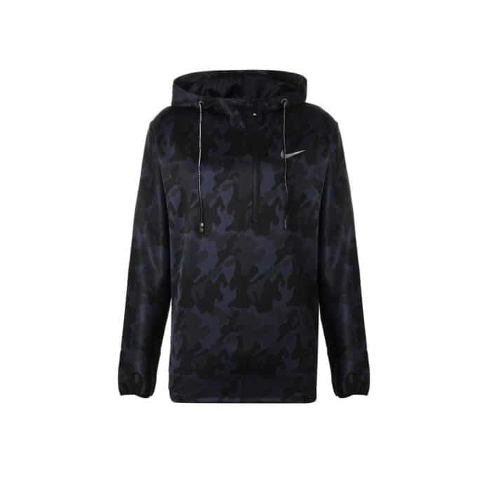 هودی ورزشی مردانه نایک مدل PB-Z1410 چریکی سرمه ای