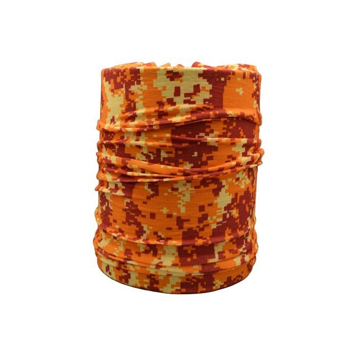 اسکارف و دستمال سر و گردن مدل ۱۱۰۷۶ دیجیتالی نارنجی