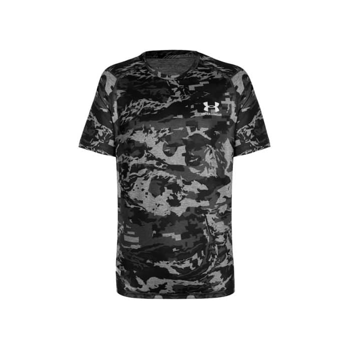 تیشرت استرج ورزشی مردانه آندر آرمور مدل Heat-169 چریکی مشکی